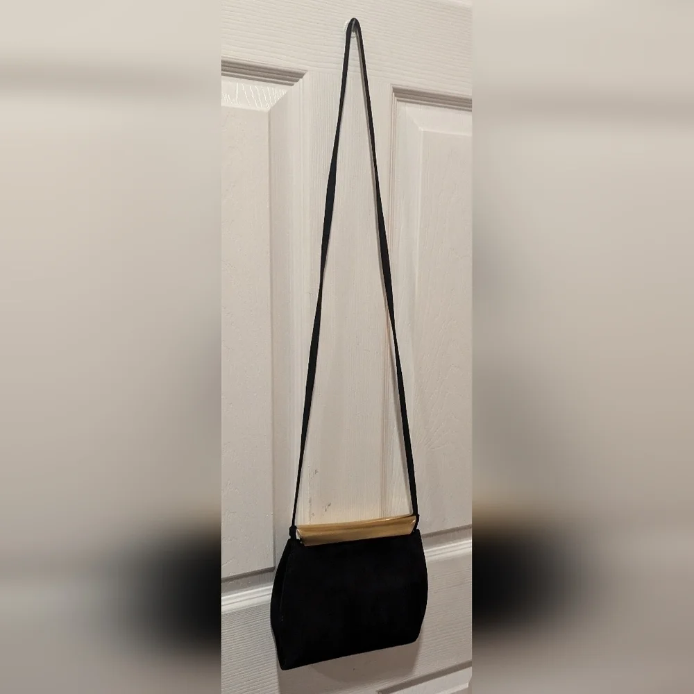 Vintage De Vecchi By Hamilton Hodge Suede Handbag